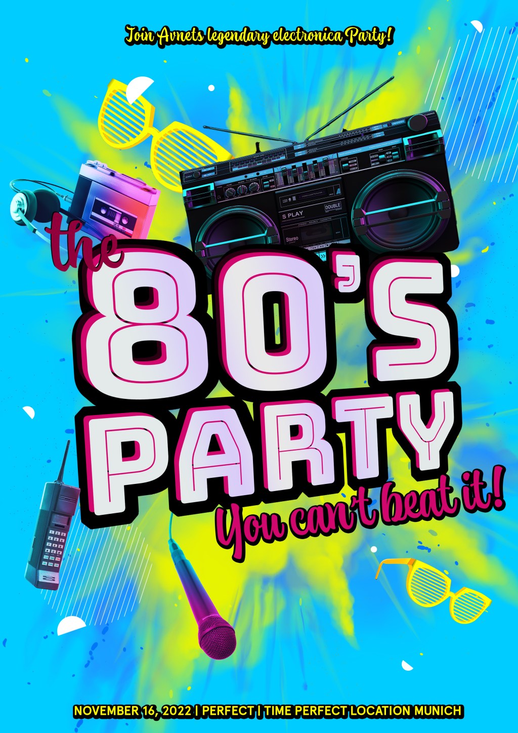 Electronica Party Poster